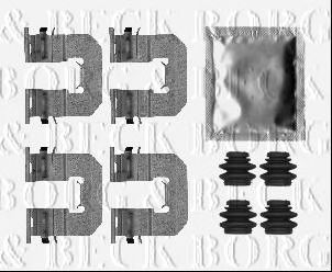 BORG & BECK bbk1488 -  Комплектующие, колодки дискового тормоза
